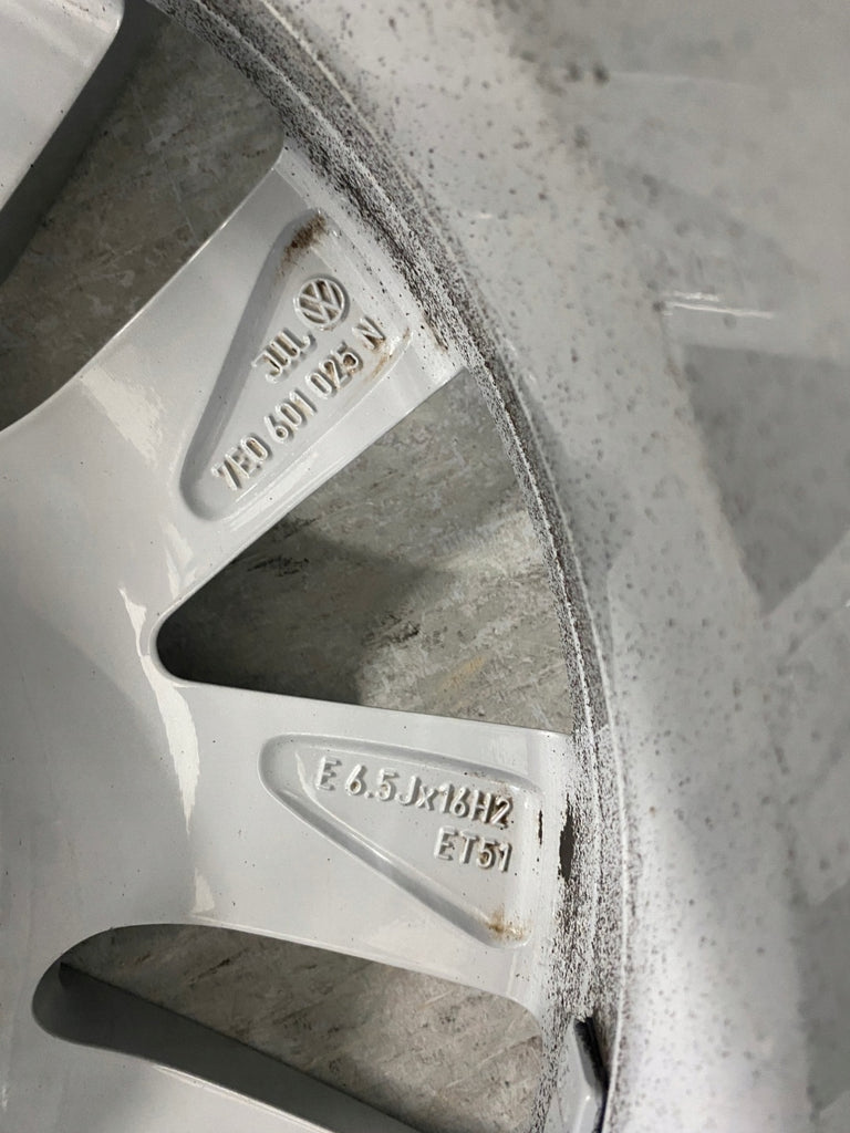 1x Alufelge 16 Zoll 6.5" 5x120 51ET Glanz Silber 7E0601025N VW Rim Wheel FEL5666367076xt
