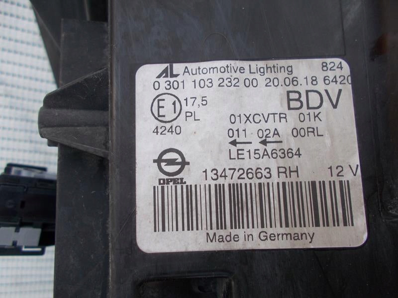 Frontscheinwerfer Opel Zafira C 13472663RH Rechts Scheinwerfer Headlight