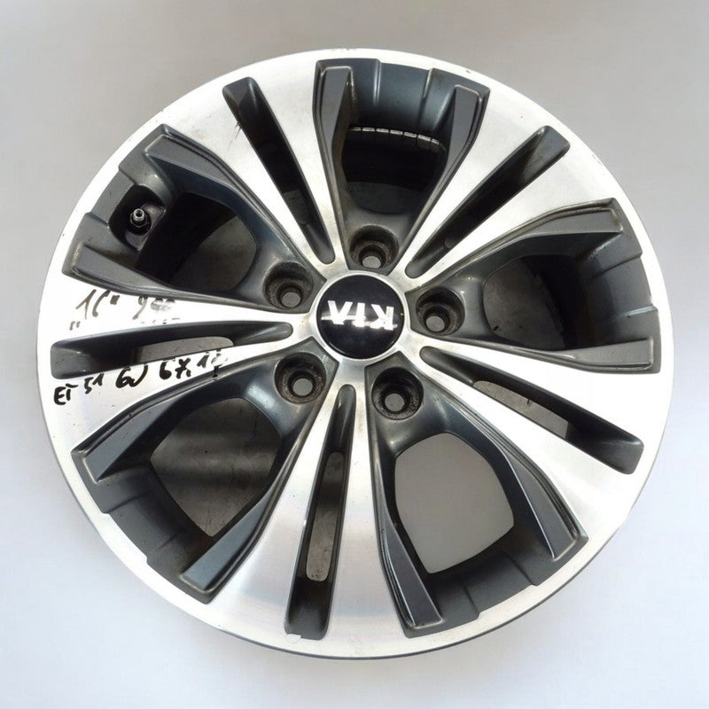 1x Alufelge 16 Zoll 6.0" 5x114.3 51ET Glanz Kia Rim Wheel