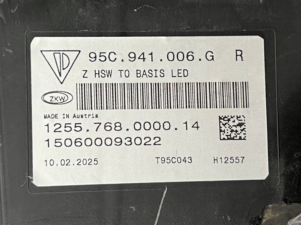 Frontscheinwerfer Porsche Macan 95C941005G 95C941006G LED Ein Satz Headlight SCH9511630002ss