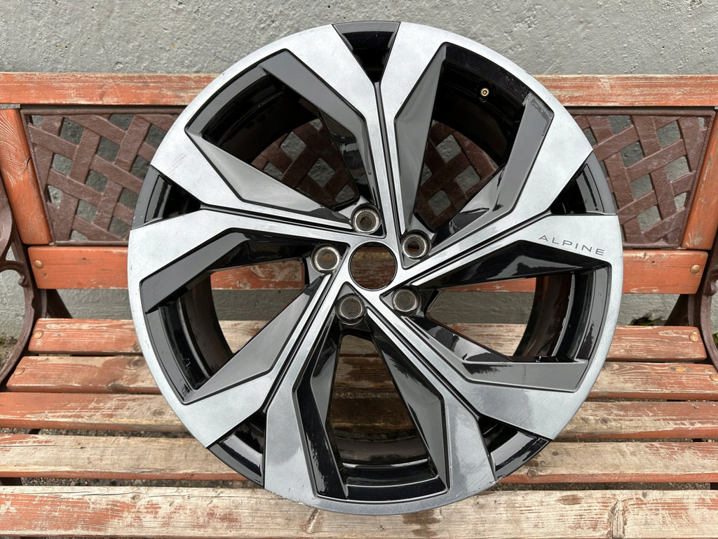 1x Alufelge 20 Zoll 8.0" 5x114.3 40ET Glanz Schwarz 403008811R Alpine I FEL2830364477yd