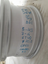 Laden Sie das Bild in den Galerie-Viewer, 1x Alufelge 16 Zoll 7.0" 5x115 40ET Glanz Silber OP100K1 Opel Rim Wheel FEL6769764723iy
