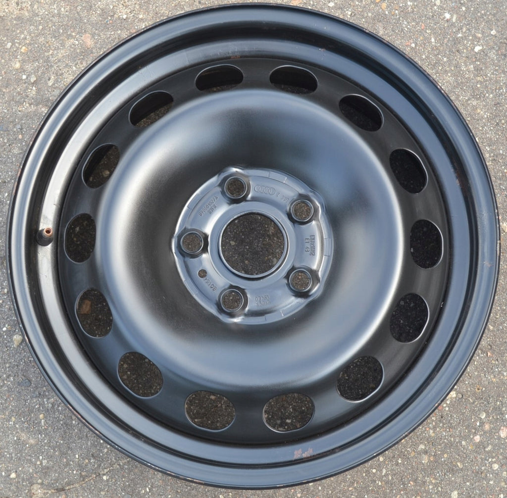 1x Alufelge 16 Zoll 6.5" 5x112 43ET Glanz Schwarz 8V0601027 Audi Rim Wheel