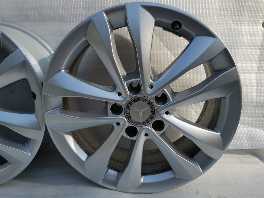 4x Alufelge 17 Zoll 7.0" 5x112 48 5ET Silber A2054018000 Mercedes-Benz W205 FEL2793910542py