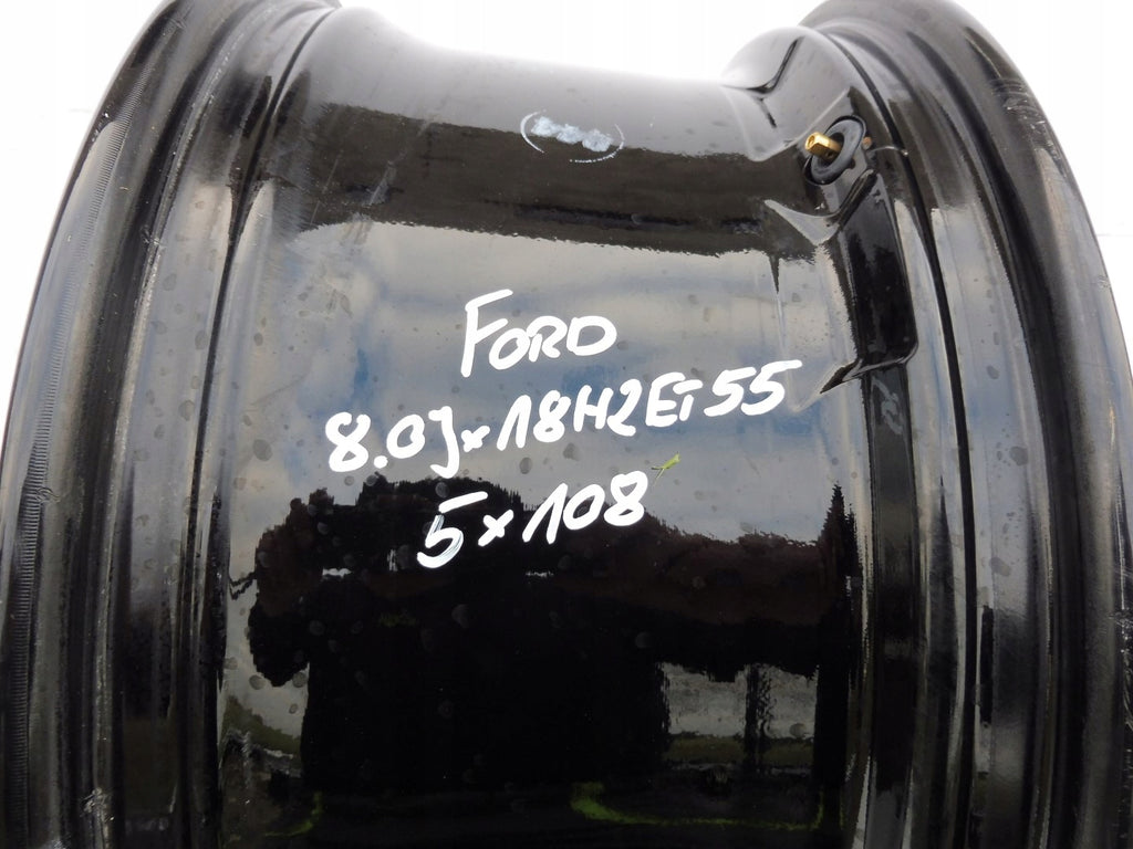 1x Alufelge 18 Zoll 8.0" 5x108 55ET Glanz Schwarz Ford Focus Rim Wheel FEL6877969762ik