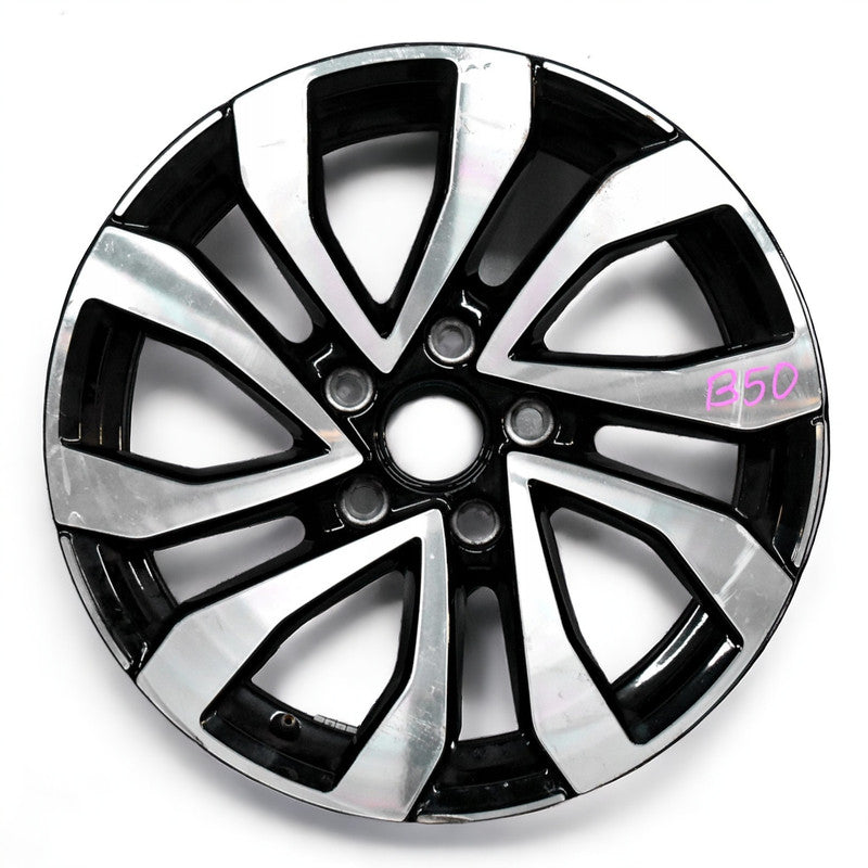 1x Alufelge 16 Zoll 7.0" 5x112 48ET Glanz Schwarz 5H0601025AC VW Golf Rim Wheel