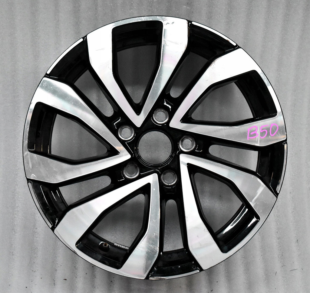 1x Alufelge 16 Zoll 7.0" 5x112 48ET Glanz Schwarz 5H0601025AC VW Golf Rim Wheel