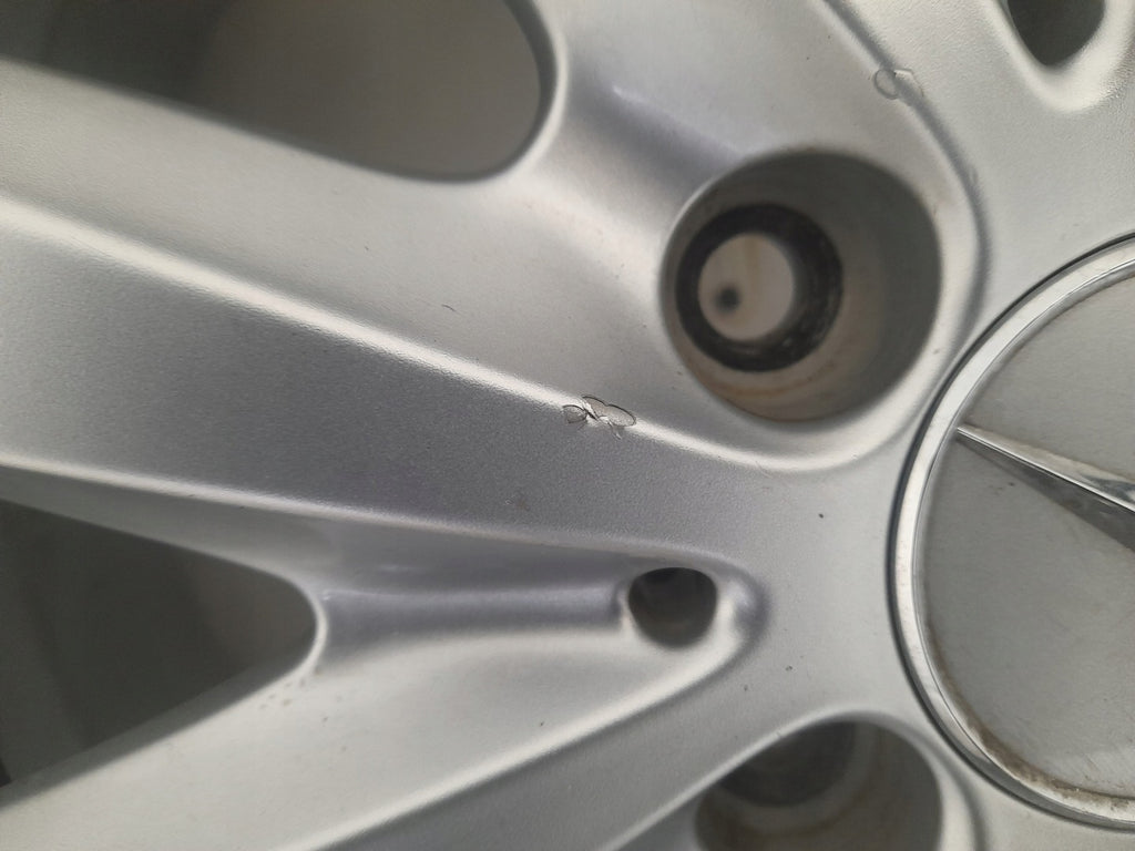 1x Alufelge 16 Zoll 6.5" 5x112 49ET Glanz Silber A2464010202 Mercedes-Benz FEL1914383000cr