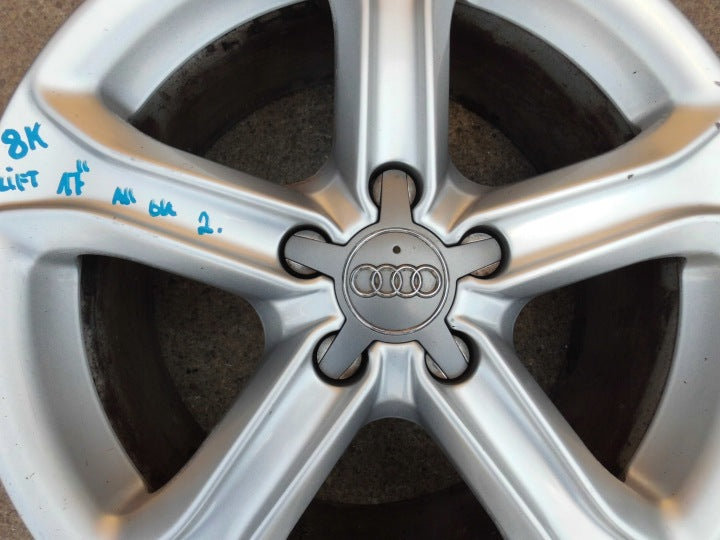 1x Alufelge 17 Zoll 7.5" 5x112 45ET Glanz Silber 8K0601025BK Audi A4 B8 FEL5472316971nb