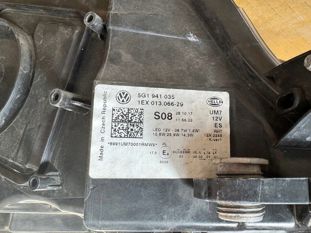 Frontscheinwerfer VW Golf VII 5G1941035 LED Links Scheinwerfer Headlight SCH1289142219ph
