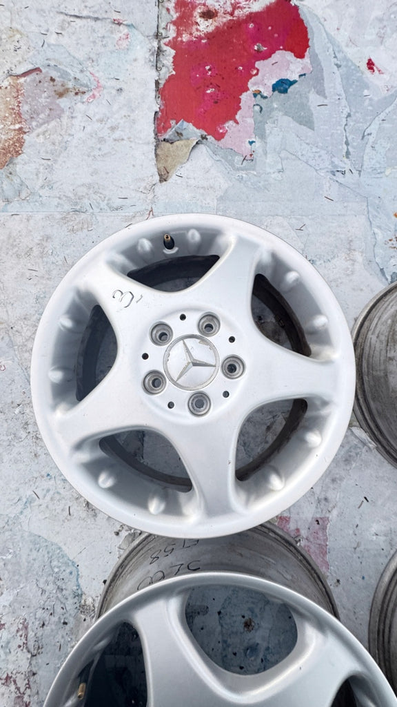 4x Alufelge 16 Zoll 6.5" 5x112 56ET Glanz Silber 1684010902 Mercedes-Benz FEL6402975537yb