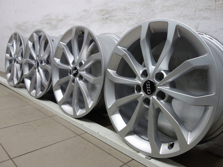 4x Alufelge 18 Zoll 7.5" 5x112 39ET Glanz Silber 8W0601025 Audi A3 Rim Wheel FEL8676777393hr