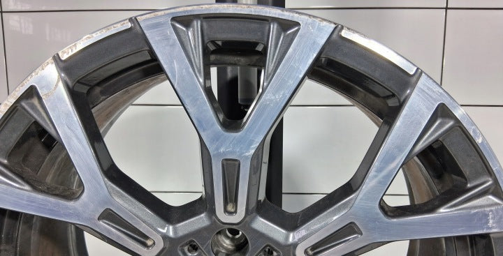 1x Alufelge 19 Zoll 8.0" 5x112 47ET Glanz Grau 6883003 BMW F39 F48 Mg Rim Wheel FEL2210689577cu