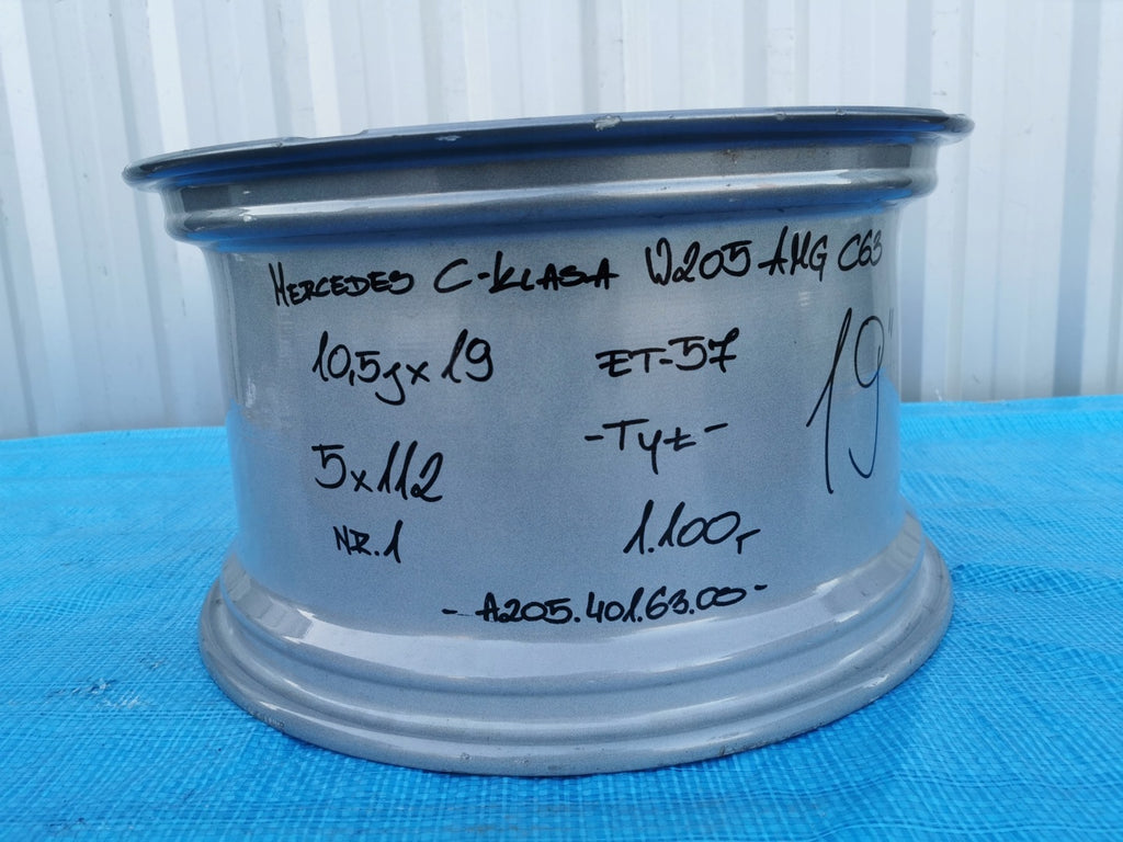 1x Alufelge 19 Zoll 10.5" 5x112 57ET A2054016300 Mercedes-Benz W205 Rim Wheel FEL5125382114rp