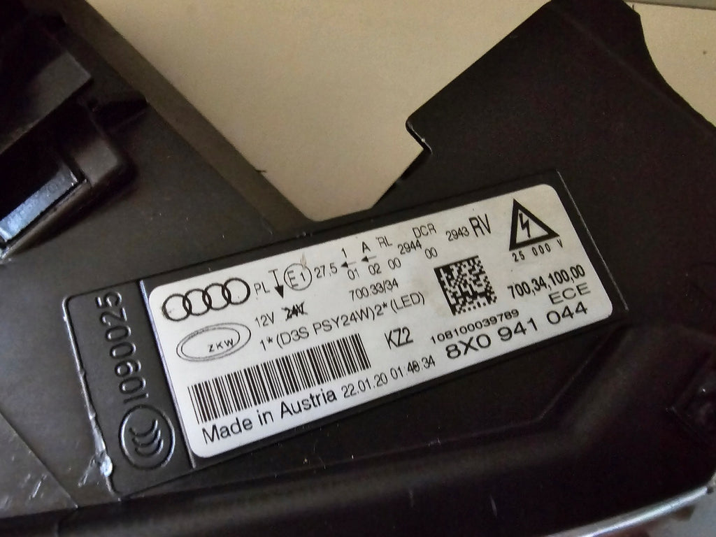 Frontscheinwerfer Audi A1 8X0941044 Rechts Scheinwerfer Headlight SCH3471383856xd