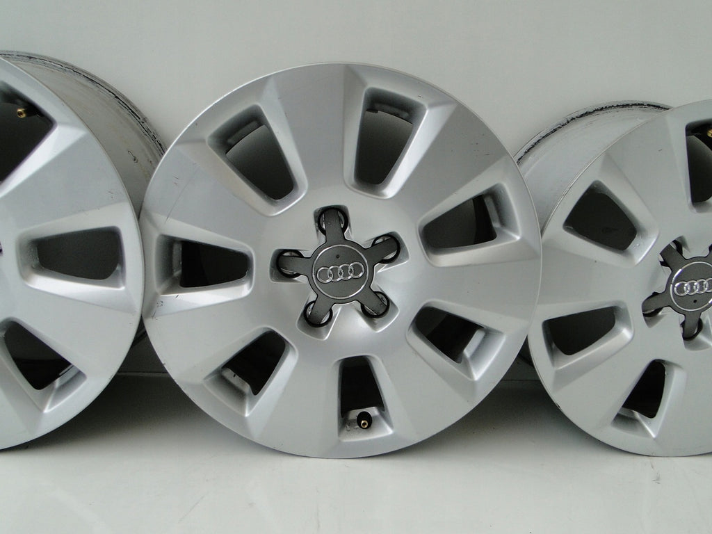 4x Alufelge 16 Zoll 7.5" 5x112 37ET Silber Audi Rim Wheel