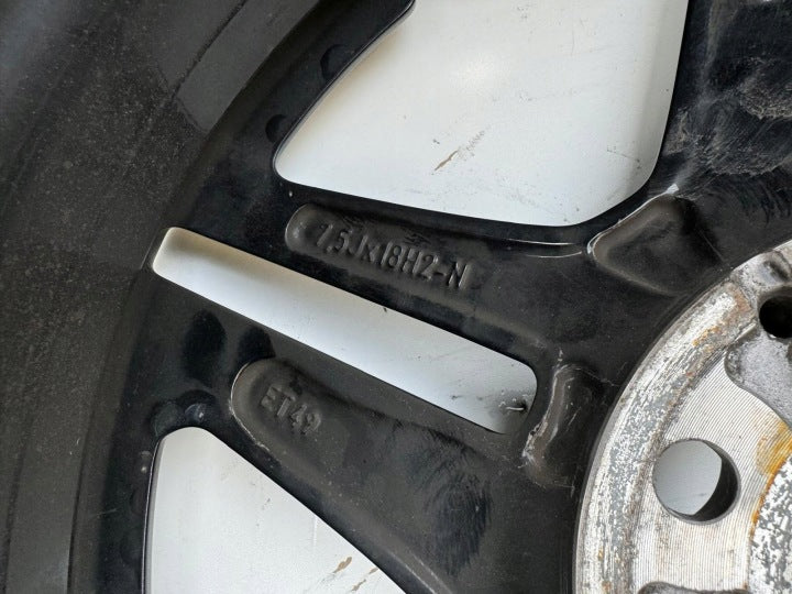 1x Alufelge 18 Zoll 7.5" 5x112 49ET Glanz Grau A1774011500 Mercedes-Benz W177 FEL9939769055ql
