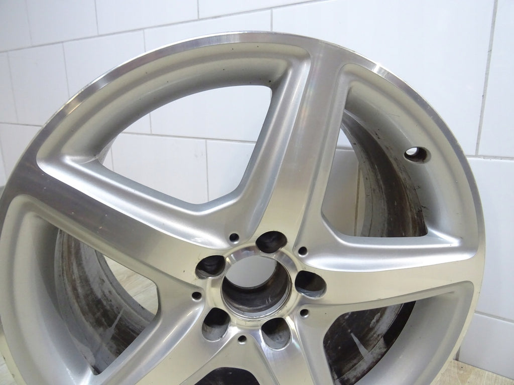 1x Alufelge 18 Zoll 9.5" 5x112 48ET Glanz Silber A2184011502 Mercedes-Benz Cls