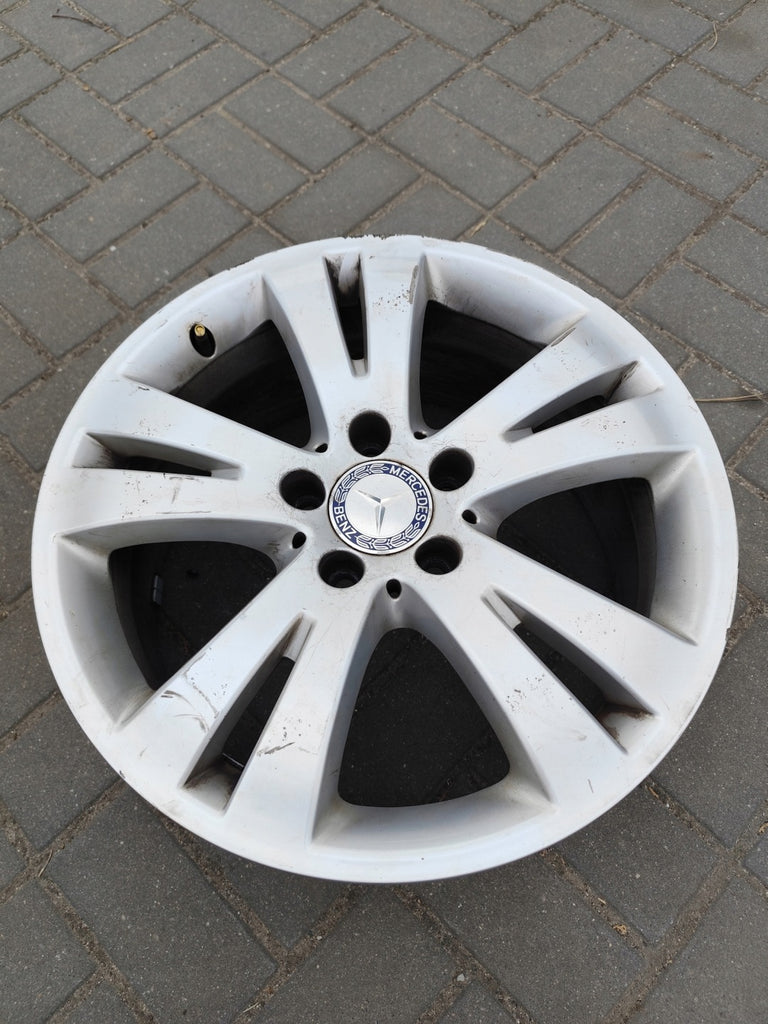 1x Alufelge 17 Zoll 7.5" 5x112 47ET Glanz Silber A2044010402 Mercedes-Benz FEL8052368077ao