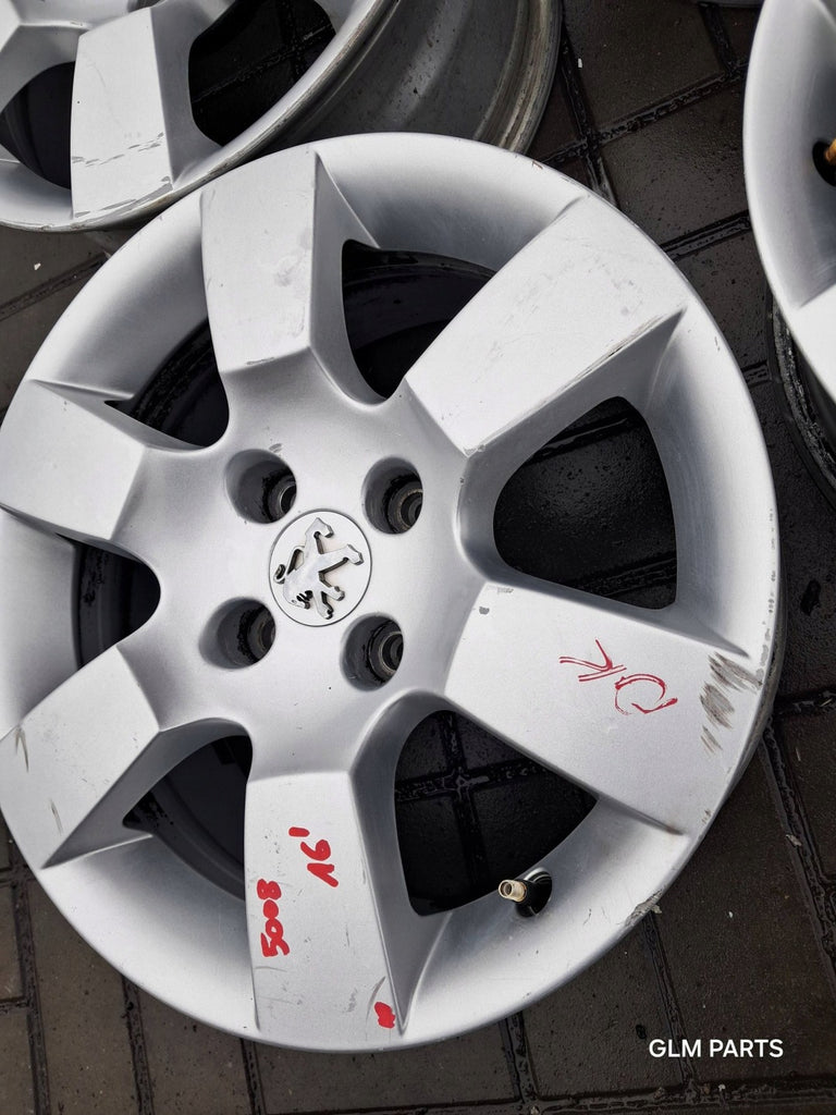 4x Alufelge 16 Zoll 7.0" 4x108 29ET Glanz Silber 9685783880 Peugeot 5008 FEL2864005192vd