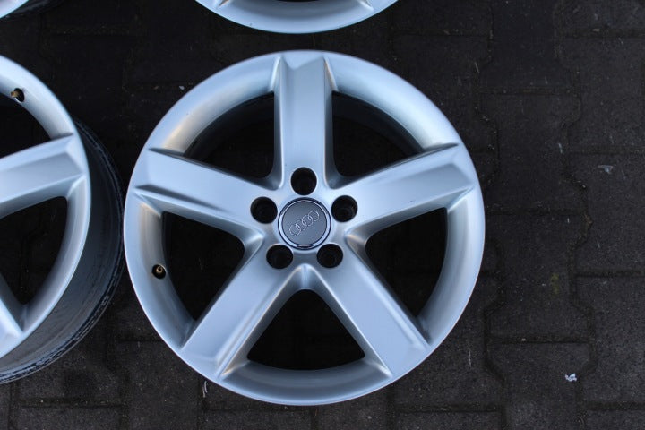 4x Alufelge 17 Zoll 7.0" 5x112 37ET Glanz Silber 8R0071497 Audi Q5 Rim Wheel FEL7427913768ot
