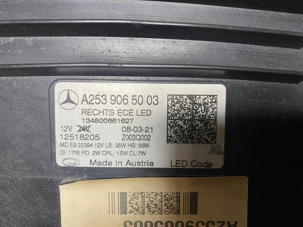 Frontscheinwerfer Mercedes-Benz Glc A2539065003 Full LED Rechts Headlight SCH8930992221eb