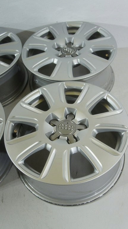 4x Alufelge 16 Zoll 6.5" 5x112 33ET Glanz Silber 8U0601025 Audi Rim Wheel