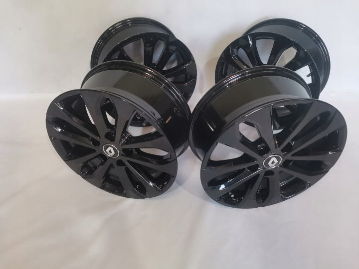 4x Alufelge 16 Zoll 6.5" 5x114.3 44ET Schwarz 403005287R Renault Megane Talisman FEL3700319421tm