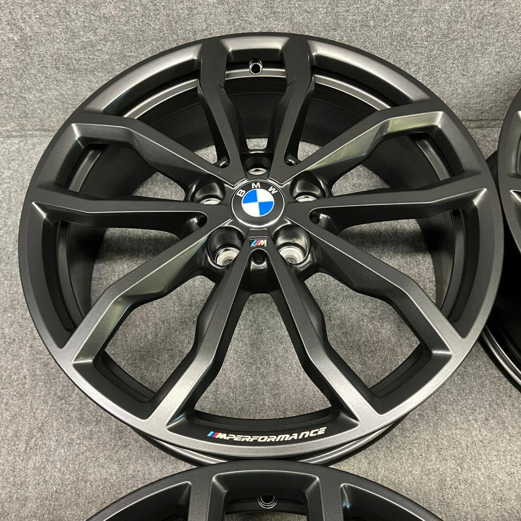 4x Alufelge 18 Zoll 6.5" 5x112 41ET Glanz Grau 6877550 BMW F39 X1 F48 Rim Wheel FEL2860301972ml