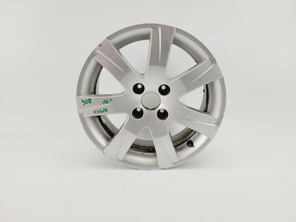 1x Alufelge 16 Zoll 7.0" 4x108 32ET Glanz Silber 9673708077 Peugeot 308 I FEL4847996880cl