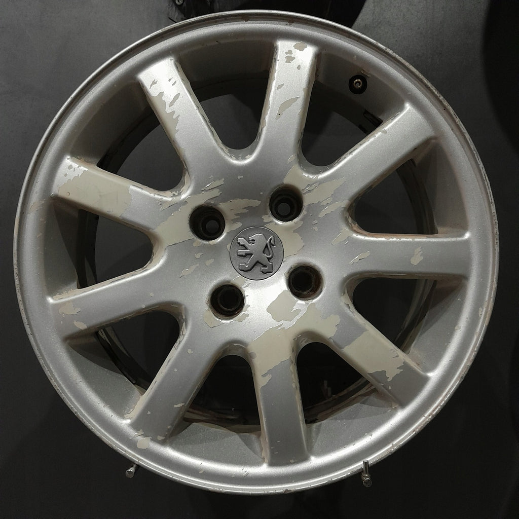 4x Alufelge 16 Zoll 6.5" 4x108 28ET Matt Silber Citroën C2 206\+ Rim Wheel FEL1607067862oj