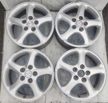 Load image into Gallery viewer, 4x Alufelge 16 Zoll 6.0&quot; 5x114.3 50ET Silber Mazda Rim Wheel