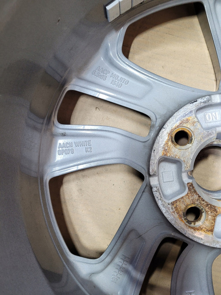 1x Alufelge 16 Zoll 6.5" 4x100 40ET Glanz Graphit Mg Corsa E D Rim Wheel