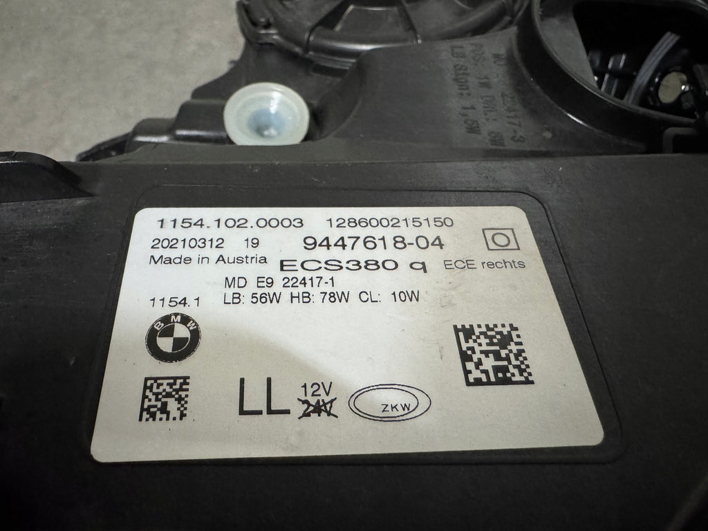 Frontscheinwerfer BMW G11 G12 9447618 LED Rechts Scheinwerfer Headlight SCH2792238106jg