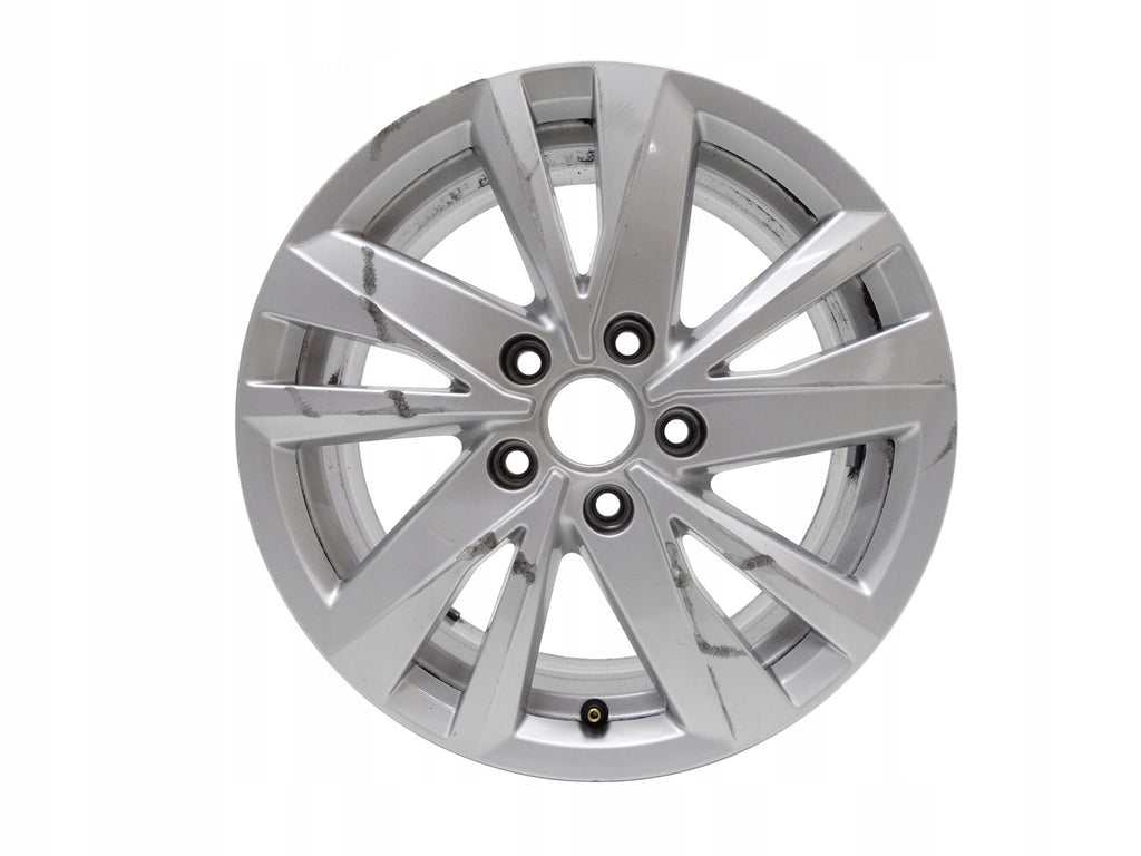 1x Alufelge 16 Zoll 6.5" 5x112 48ET Glanz Silber 5TA601025Q VW Touran Rim Wheel