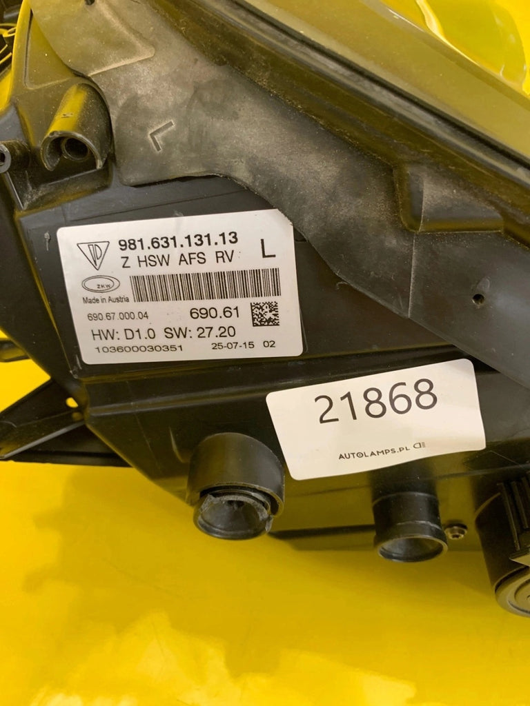 Frontscheinwerfer Porsche Boxster Cayman 981 981631131 Xenon Links Headlight SCH4056585646sd