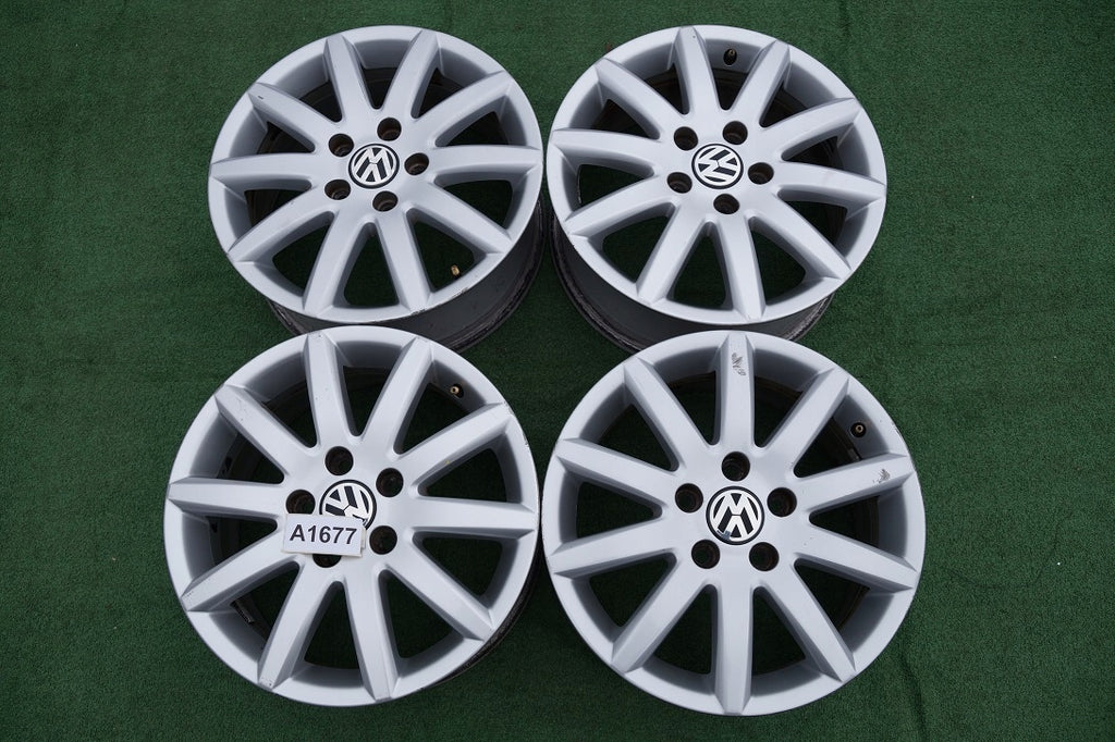 4x Alufelge 16 Zoll 6.5" 5x112 50ET 1K0601025BC VW Caddy V Golf Touran I FEL3600445141fs