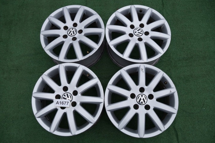 4x Alufelge 16 Zoll 6.5" 5x112 50ET 1K0601025BC VW Caddy V Golf Touran I FEL3600445141fs
