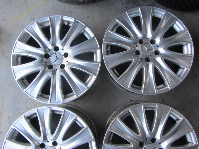 4x Alufelge 18 Zoll 8.0" 5x112 41ET Glanz Silber A2224010902 Mercedes-Benz FEL7274185206br