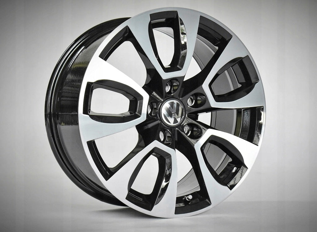 4x Alufelge 17 Zoll 8.0" 5x120 49ET Glanz Schwarz 2H6601025A VW Amarok Rim Wheel FEL3946855473wd
