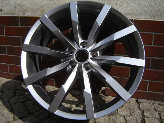1x Alufelge 20 Zoll 8.0" 5x112 48ET Glanz Grau 5C0601025AT VW Passat New Beetle FEL6900642522jp