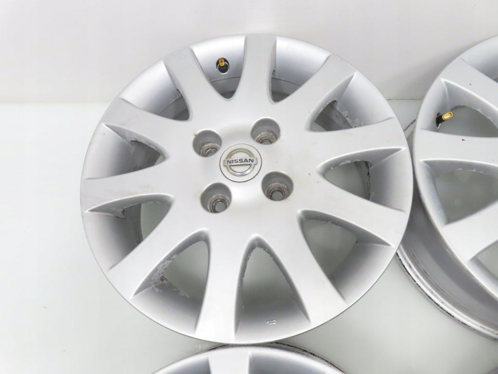 4x Alufelge 16 Zoll 6.0" 4x114.3 45ET Silber Nissan I Rim Wheel FEL6689948593jh