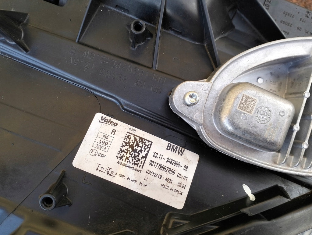 Frontscheinwerfer BMW 1 F40 9482808 Full LED Rechts Scheinwerfer Headlight