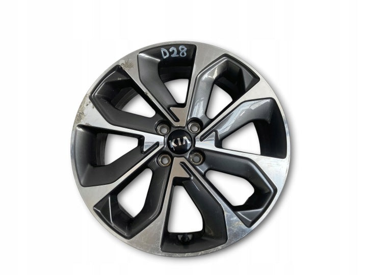 1x Alufelge 17 Zoll 6.5" 4x100 49ET Glanz Silber 52910-H8500 Kia Stonic Mg FEL1085553408mz