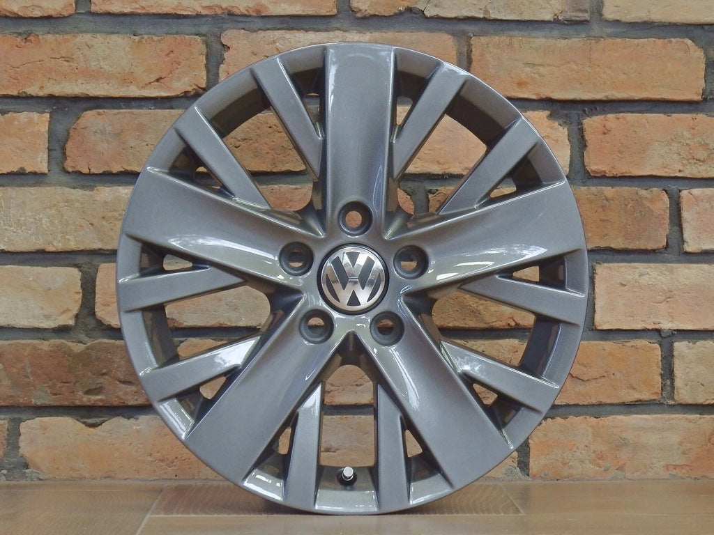 4x Alufelge 16 Zoll 6.5" 5x112 50ET Glanz Grau 5K0601025AL VW Touran Rim Wheel FEL5974207508or