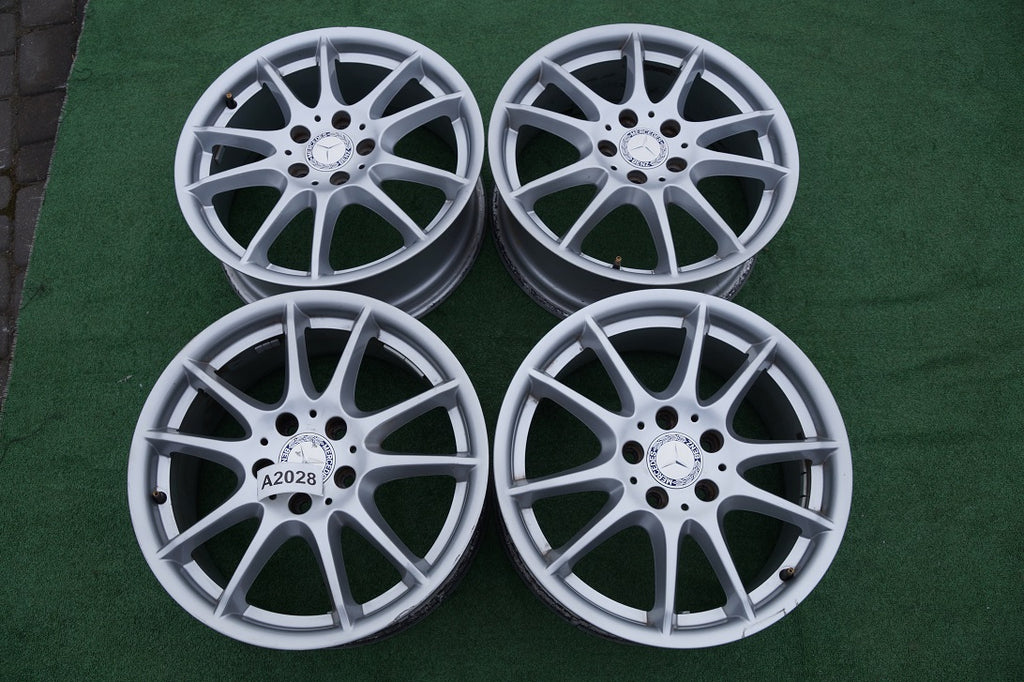 4x Alufelge 17 Zoll 7.0" 5x112 49ET Glanz Schwarz A1694012602 Mercedes-Benz W169 FEL6047968234rv