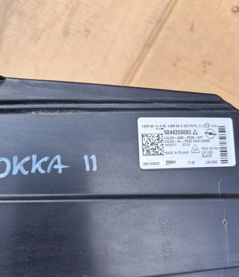 Frontscheinwerfer Opel Mokka 9844356680 LED Links Scheinwerfer Headlight SCH2008397785nu