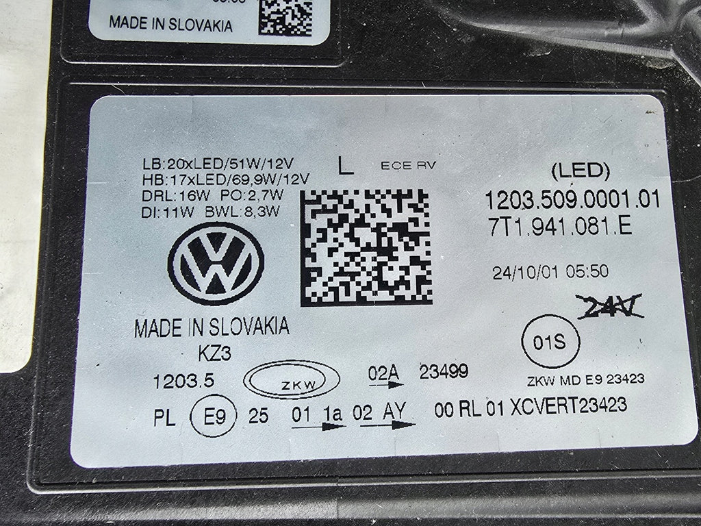 Frontscheinwerfer VW T7 7T1941081E Full LED Links Scheinwerfer Headlight SCH9143416118yi