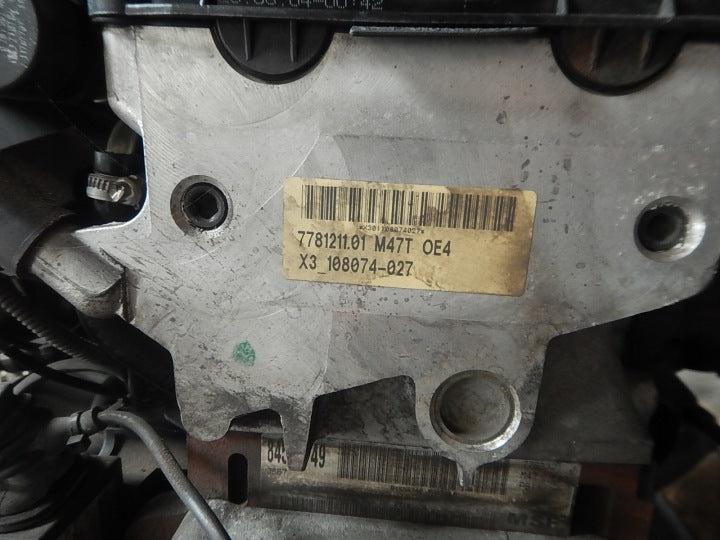 Motor BMW X3 X5 M47TOE4 2.0 179TKm Benzin Engine Unkomplett MOT1658166961ho