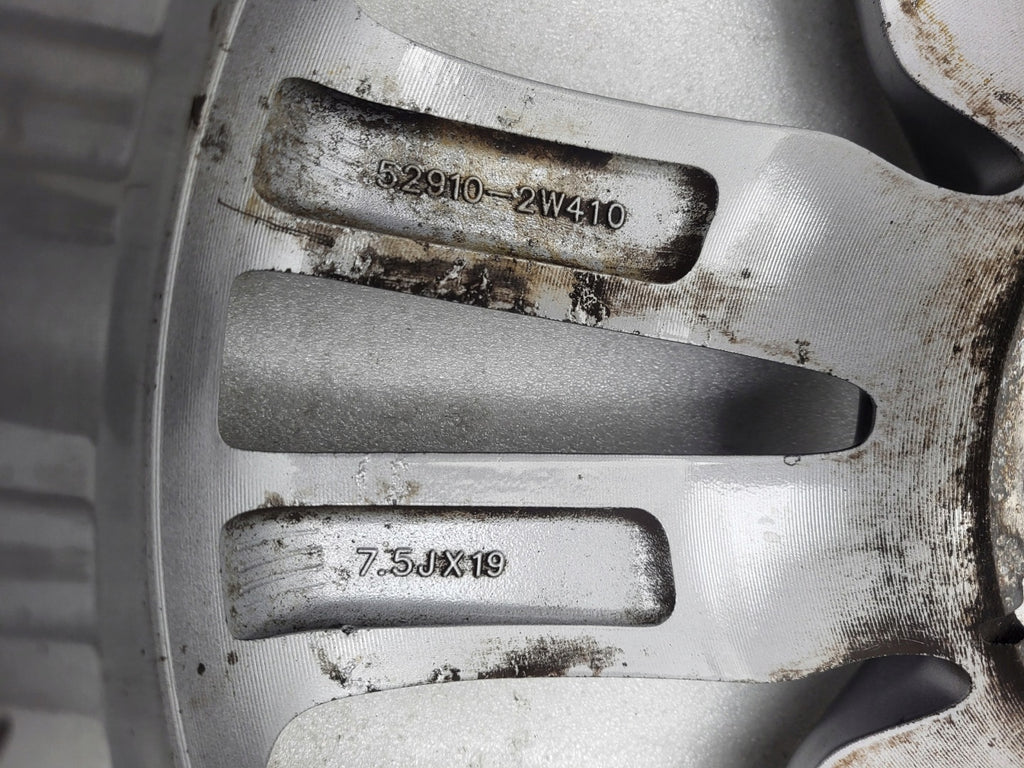 1x Alufelge 19 Zoll 7.5" 5x114.3 49ET Glanz Grau 52910-2W410 Hyundai Santa I Fe FEL6482987585pr